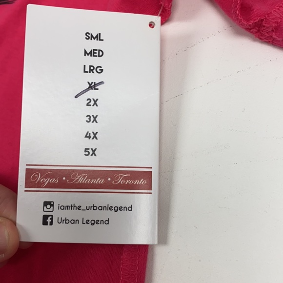 Urban legend by Edward luxury streetwear graphic T-shirt XL new pink - Picture 5 of 11